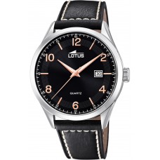 LOTUS Black Leather Strap L18634/4